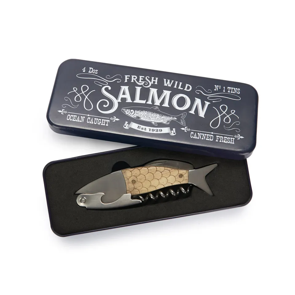 balvi-kitchen-table-wild-salmon-tire-bouchon-saumon-coffret image 1