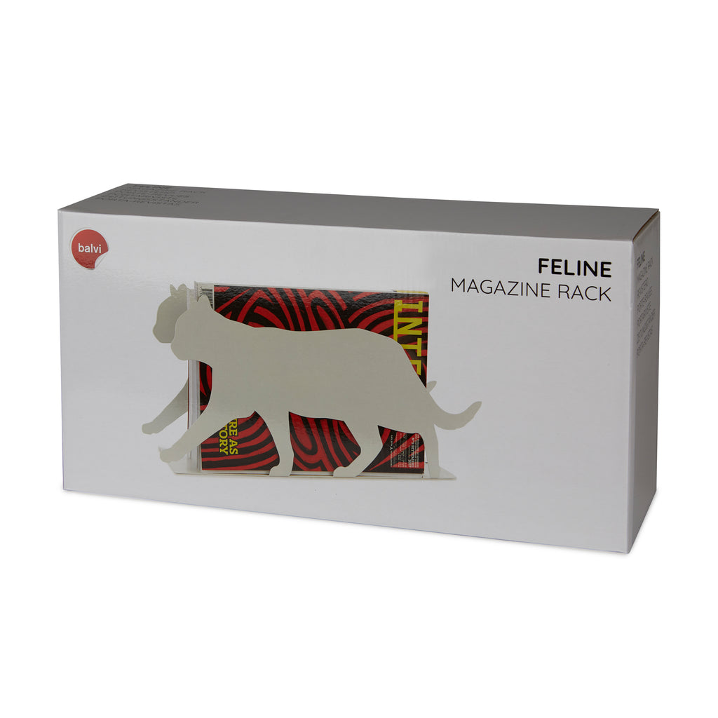 balvi-desk-feline-porte-revues-chat-m-tal-noir image 4