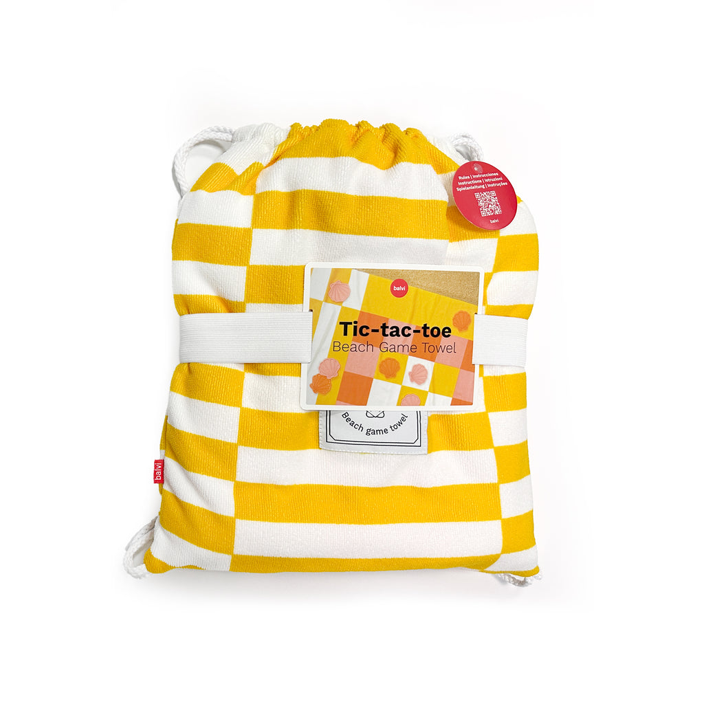 balvi-lifestyle-tic-tac-toe-serviette-plage-jeu-jaune image 7