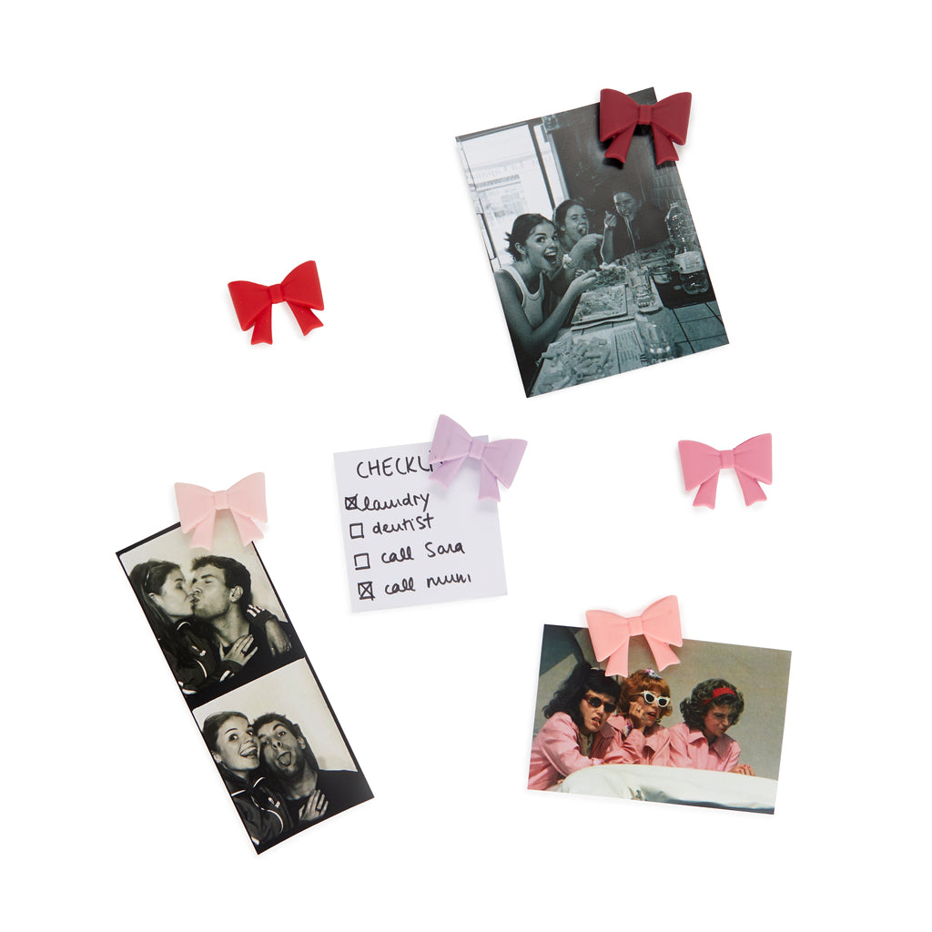 balvi-coquette-aimants-n-ud-rose-frigo-x6 image 1