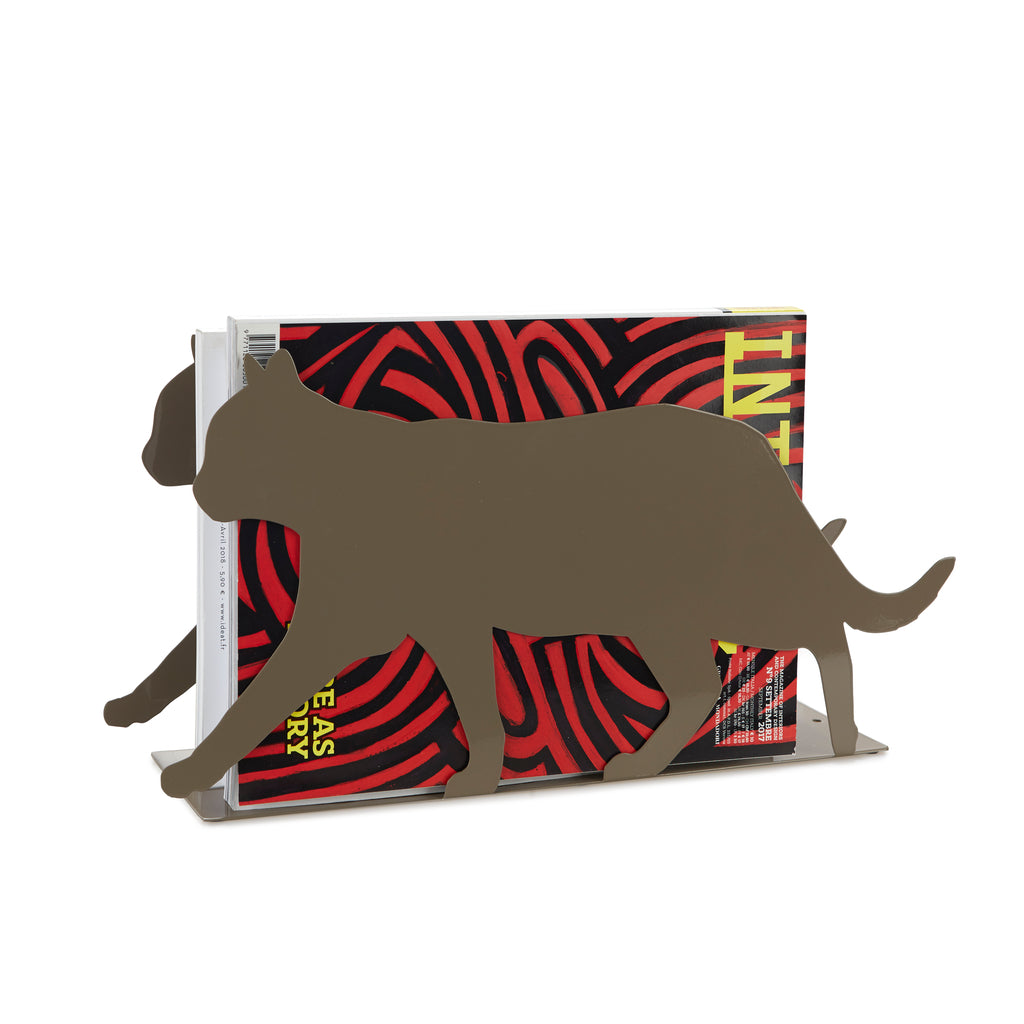 balvi-desk-feline-porte-revues-chat-m-tal-noir image 6
