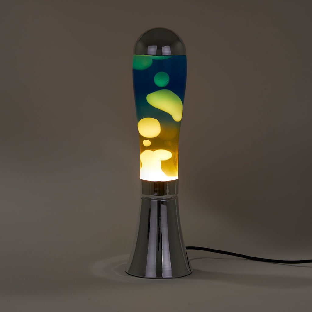 balvi-home-decor-magma-sunrise-lampe-lave-bleu-jaune image 2