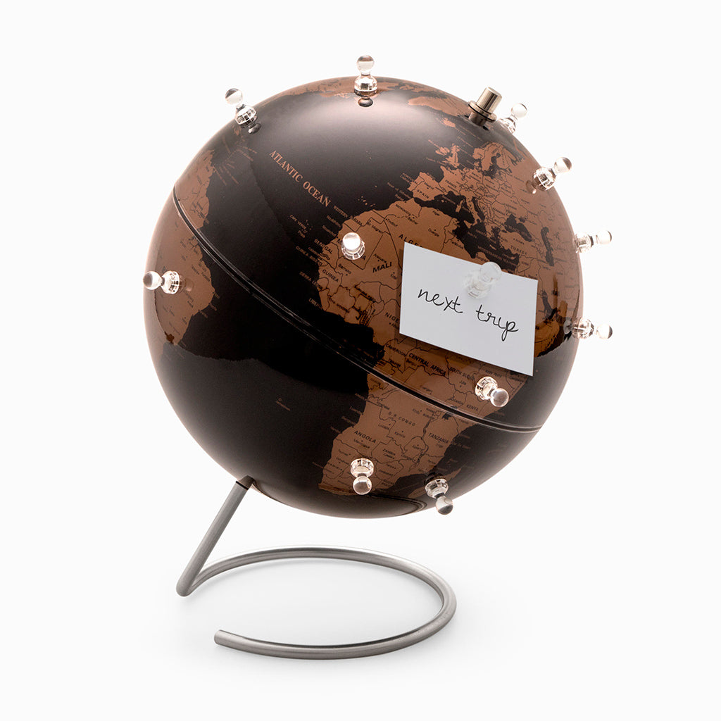 balvi-home-decor-antique-globe-magn-tique-m-tal-brun image 1