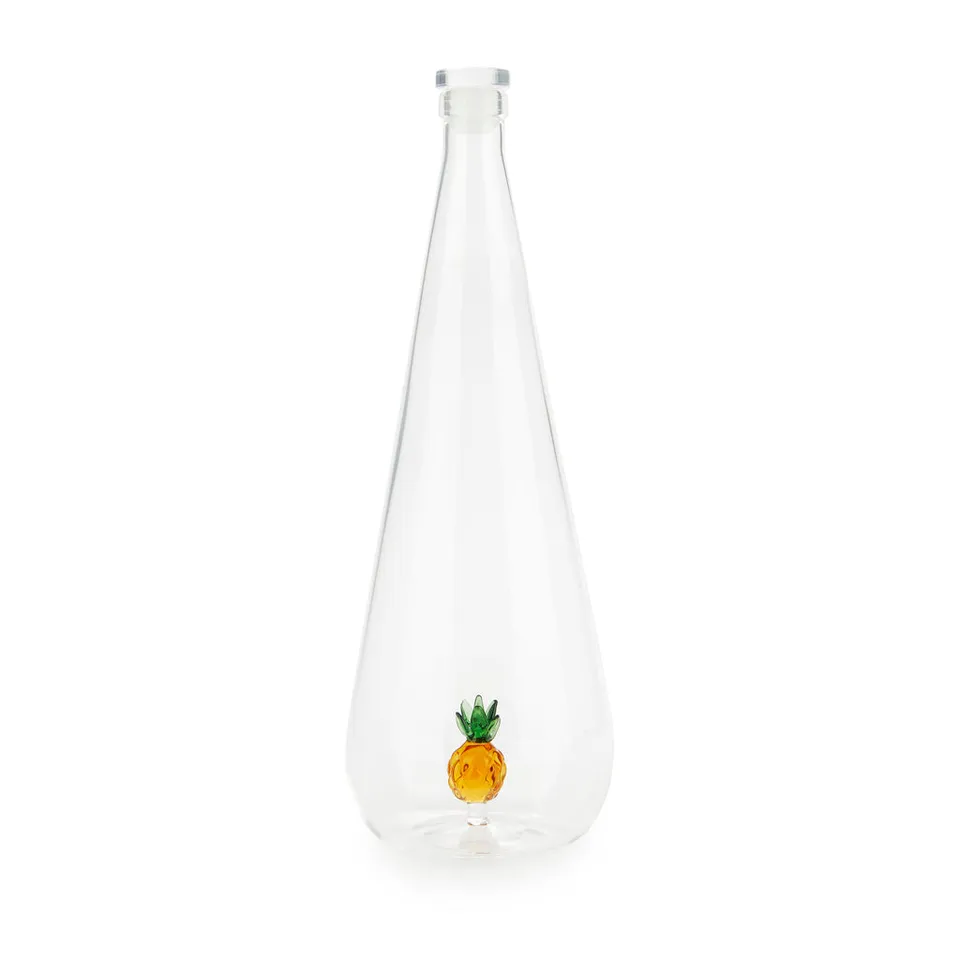 balvi-kitchen-botanical-bouteille-verre-ananas-jaune image 1
