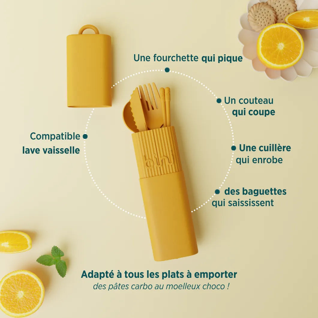bini-binikit-tournesol-kit-vaisselle-jaune image 4