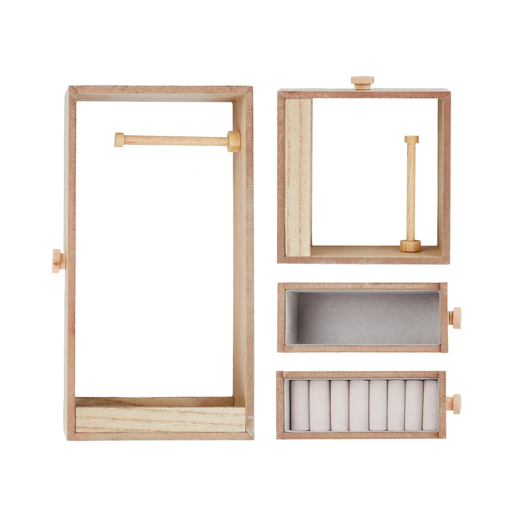 balvi-attic-bo-te-bijoux-blanche-bois-4-tiroirs image 5