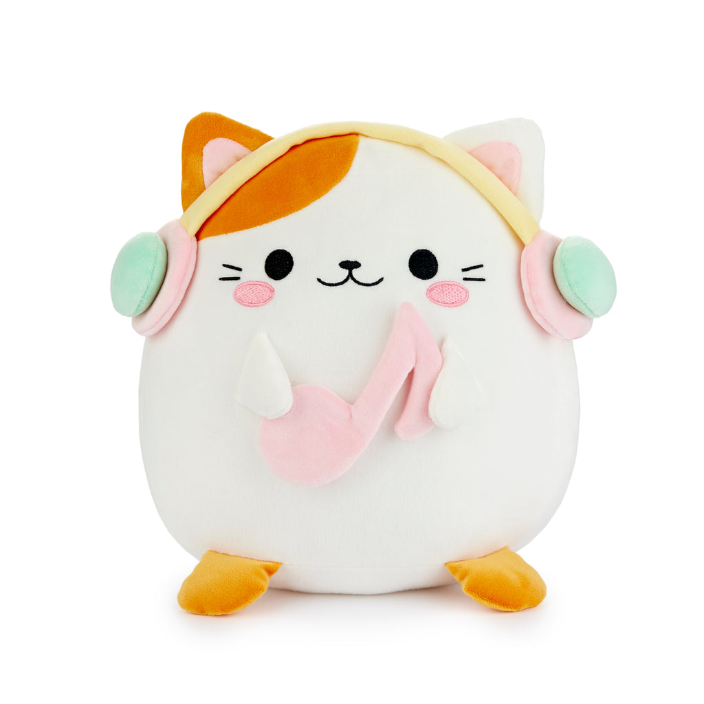 balvi-fluffy-kawaii-melody-coussin-chat-au-casque image 1