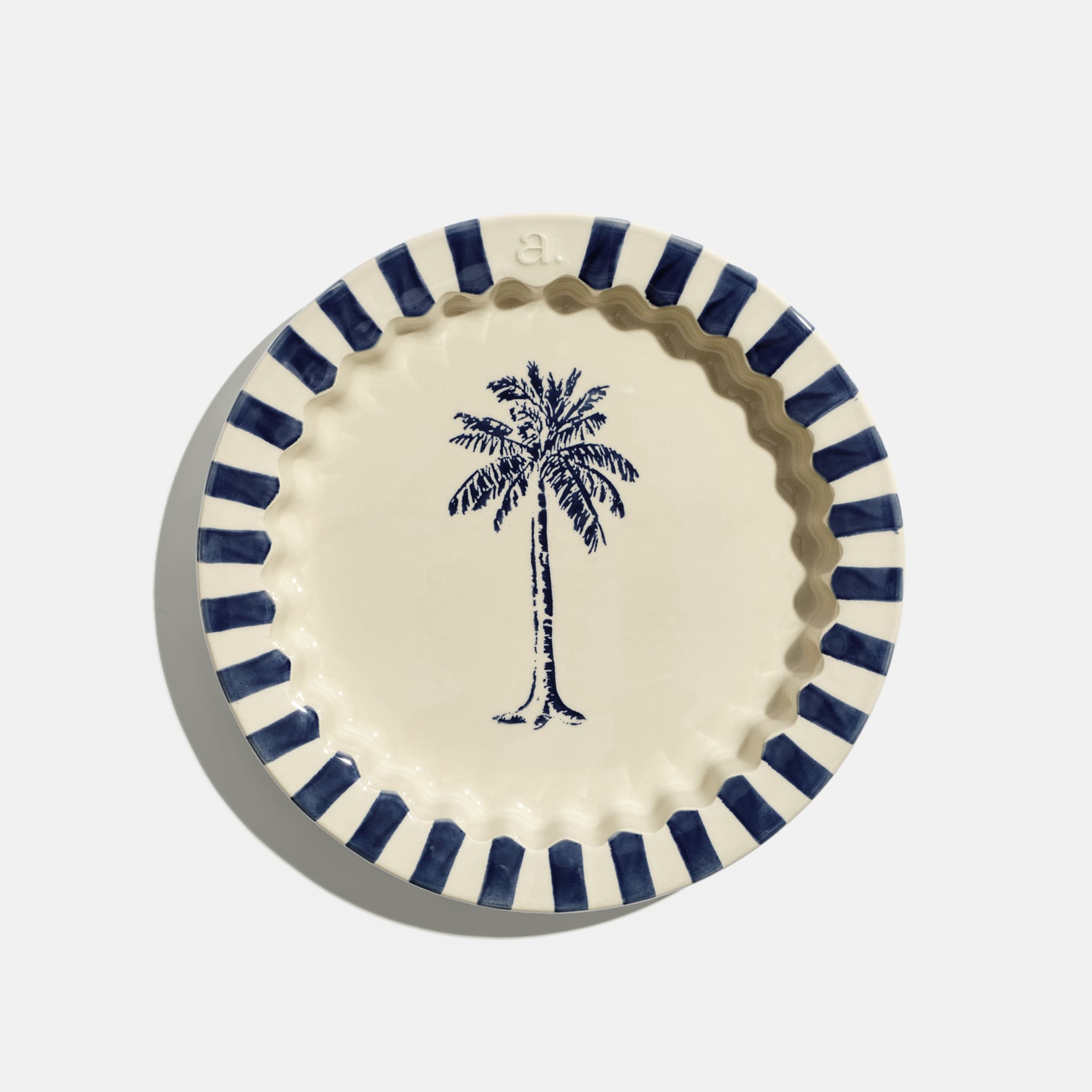 atma-la-c-ramique-plat-tarte-bleu-nuit-c-ramique-naturelle image 1