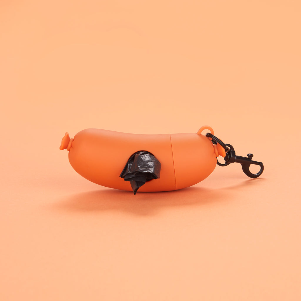 balvi-hot-dog-bag-dispenser-distributeur-sacs-chien-orange image 2