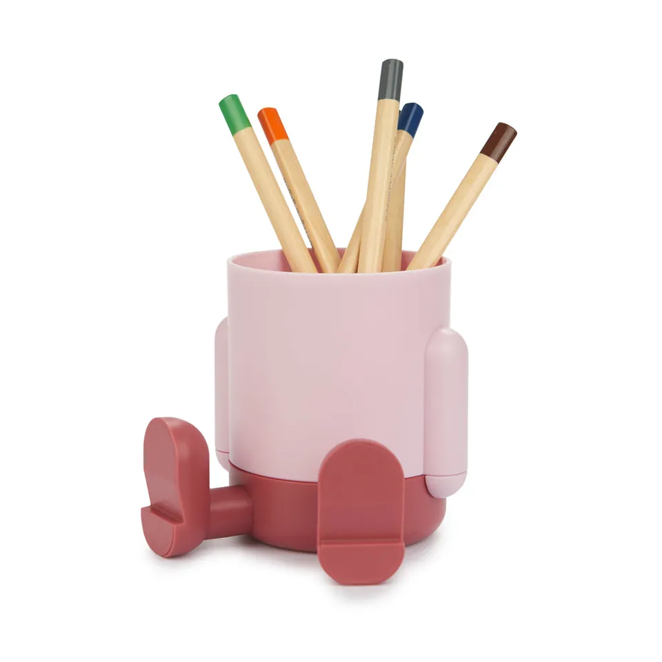 balvi-desk-mr-sitty-pot-crayons-bicolore-bureau image 1