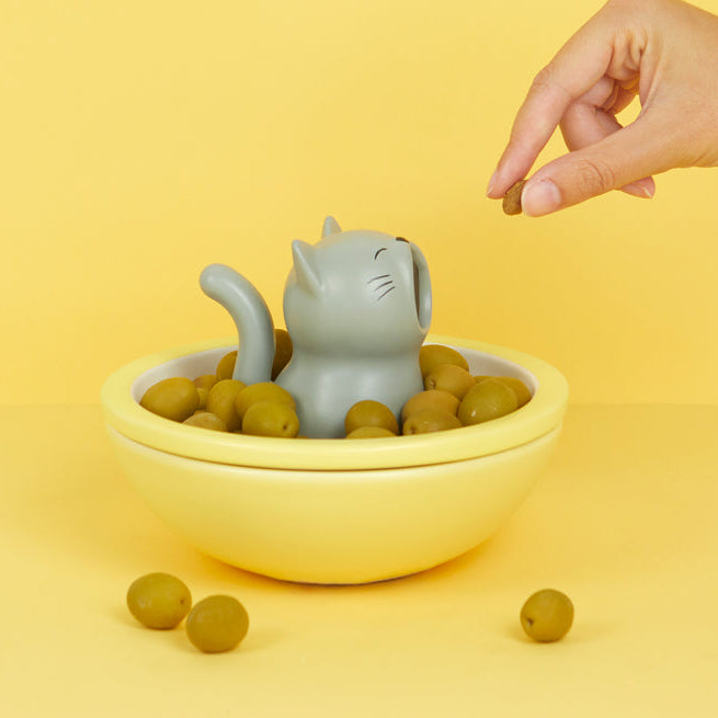 balvi-hungry-cat-bol-ap-ro-c-ramique-jaune-2-en-1 image 2