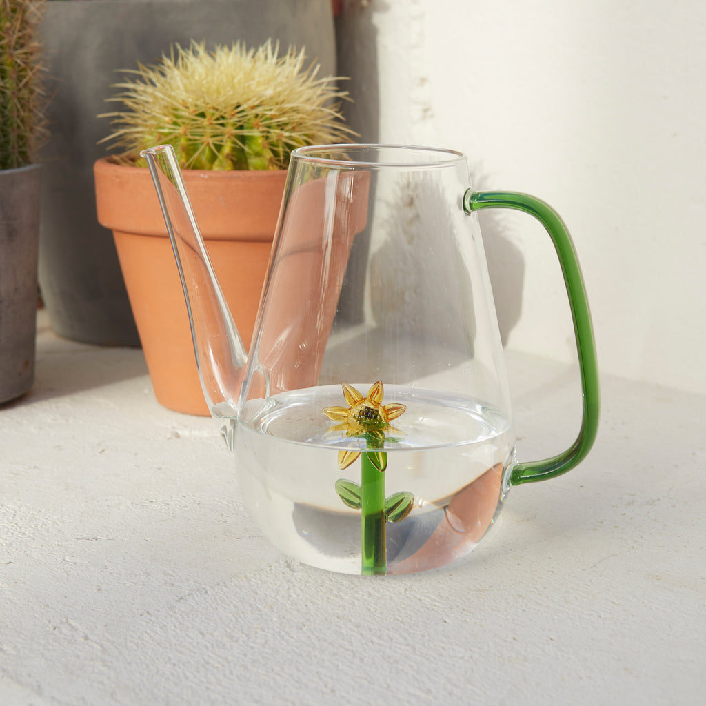 balvi-home-botanical-arrosoir-tournesol-verre-jaune image 4
