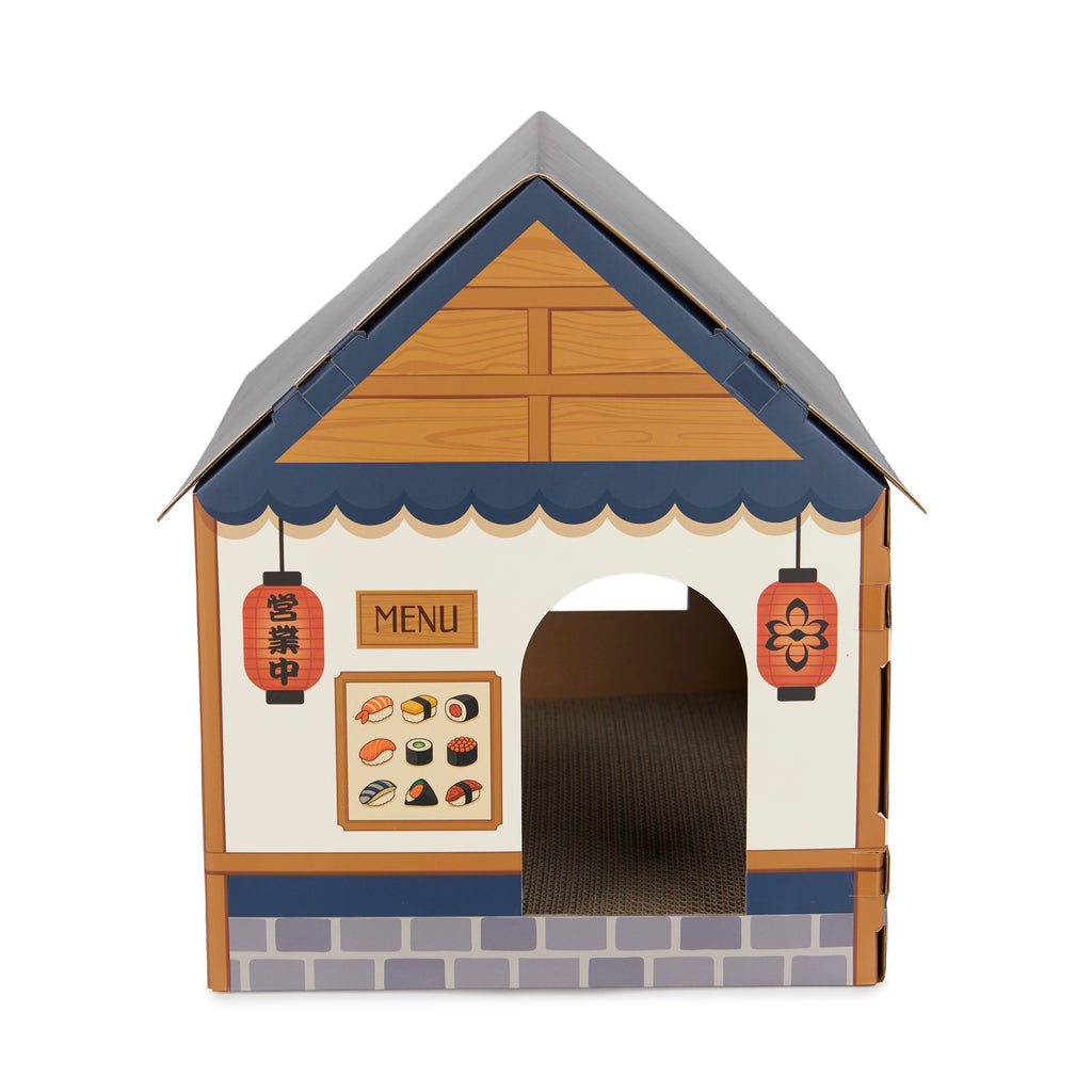balvi-lifestyle-sushi-bar-maison-griffoir-chat-carton-bleu image 7