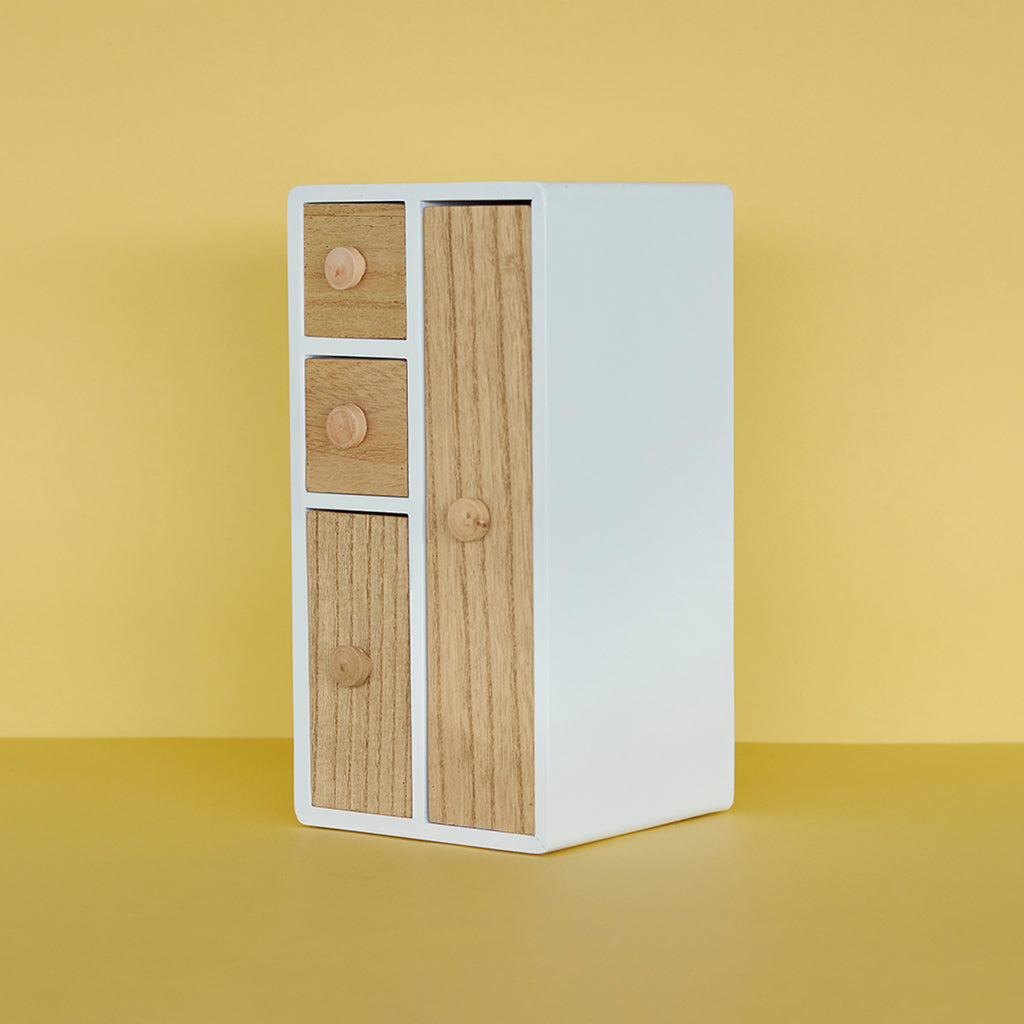 balvi-attic-bo-te-bijoux-blanche-bois-4-tiroirs image 3