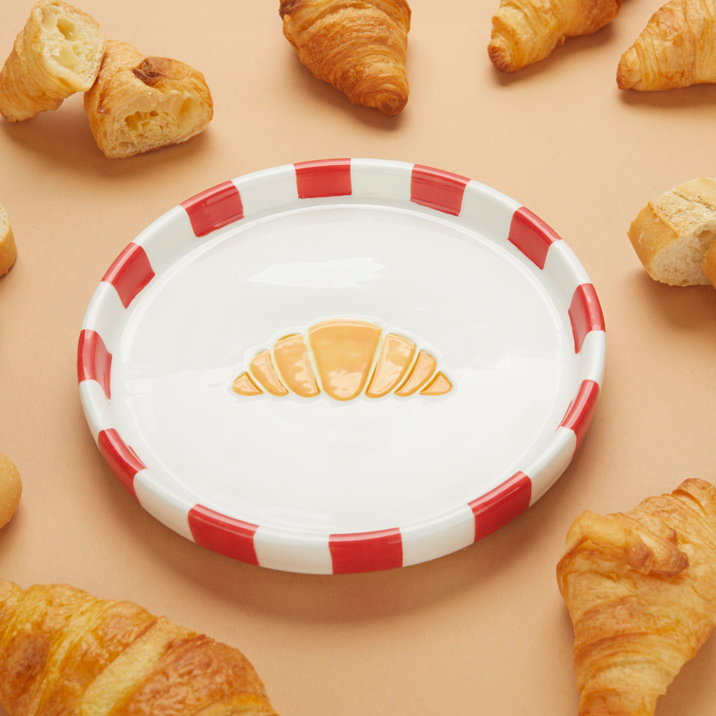 balvi-croissant-assiette-c-ramique-vert-petit-d-jeuner image 2