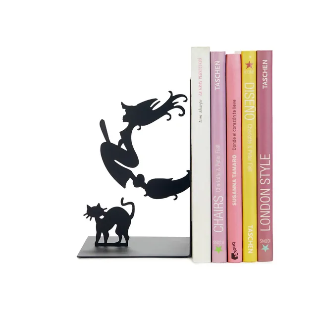 balvi-desk-magic-serre-livre-sorci-re-balai-chat image 1