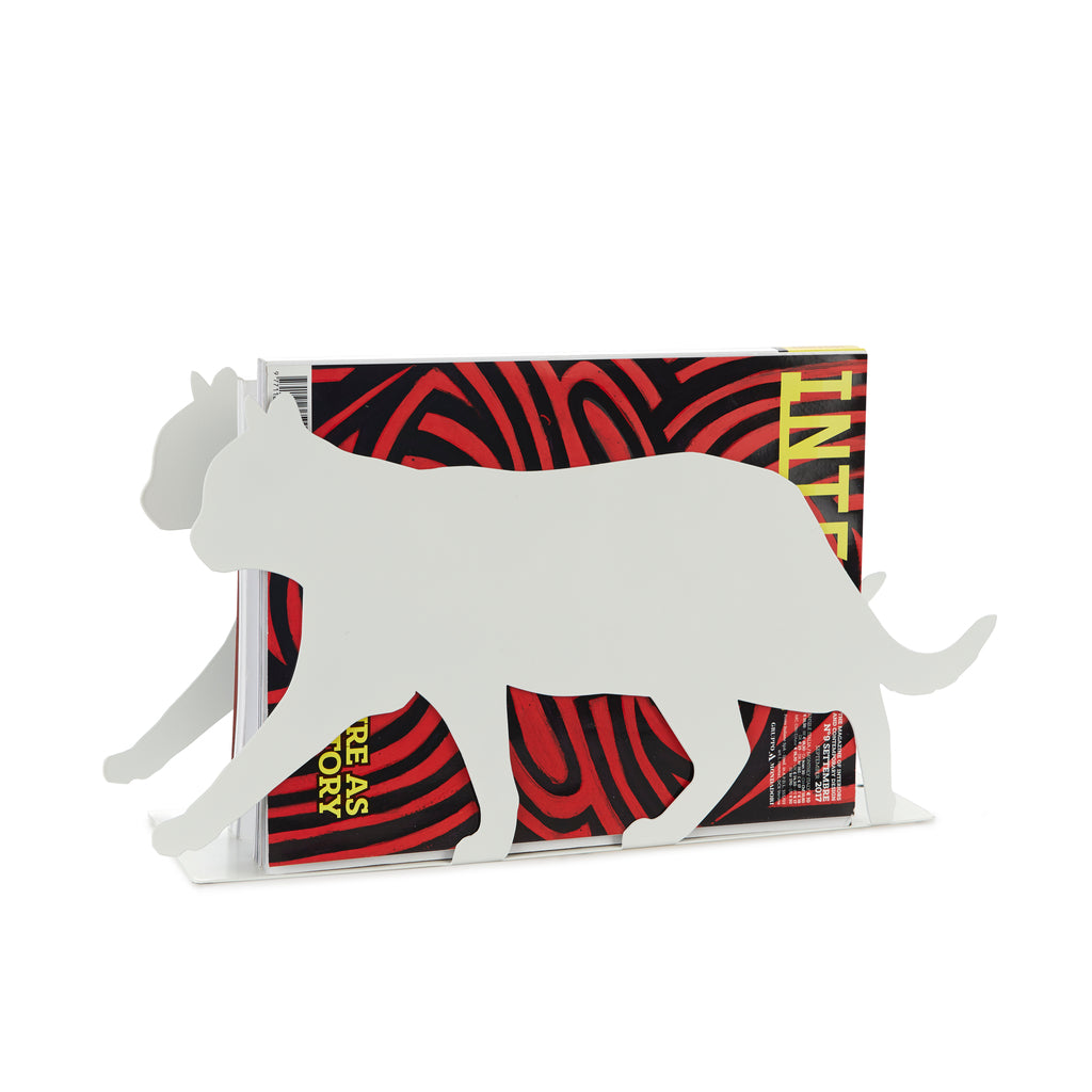balvi-desk-feline-porte-revues-chat-m-tal-noir image 3