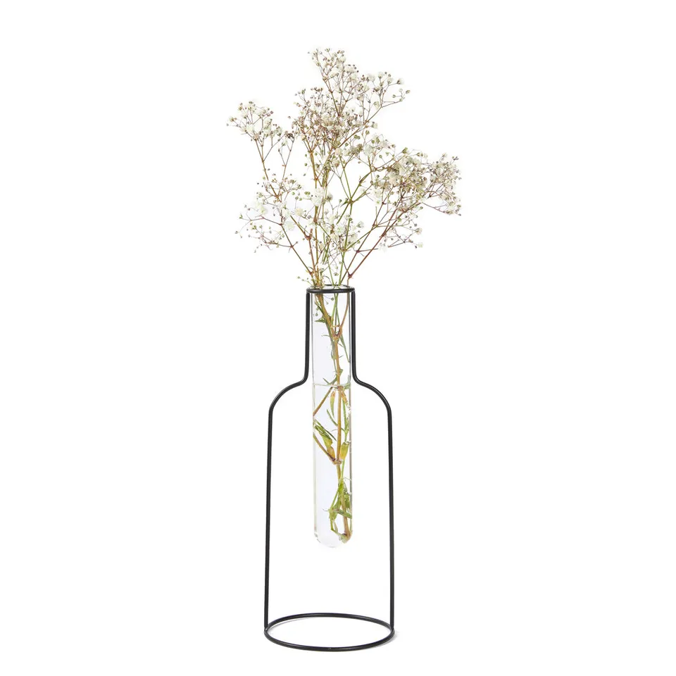 balvi-bottle-silhouette-vase-m-tal-pipette-verre image 1