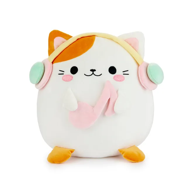 balvi-fluffy-kawaii-melody-coussin-chat-au-casque image 1