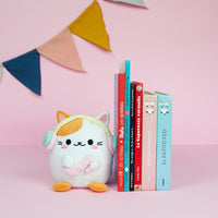 balvi-desk-kawaii-melody-serre-livres-chat-casque-peluche image 2