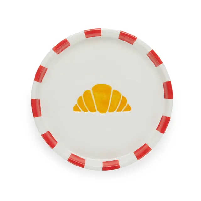 balvi-croissant-assiette-c-ramique-vert-petit-d-jeuner image 1