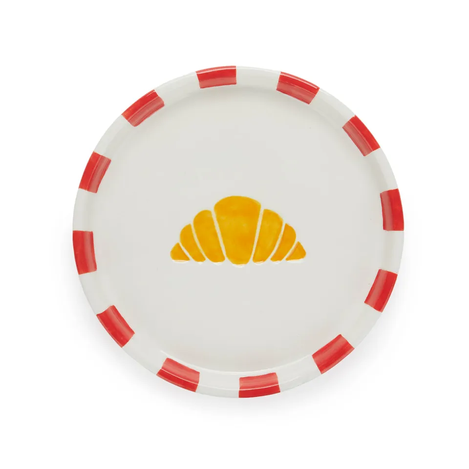 balvi-croissant-assiette-c-ramique-vert-petit-d-jeuner image 1