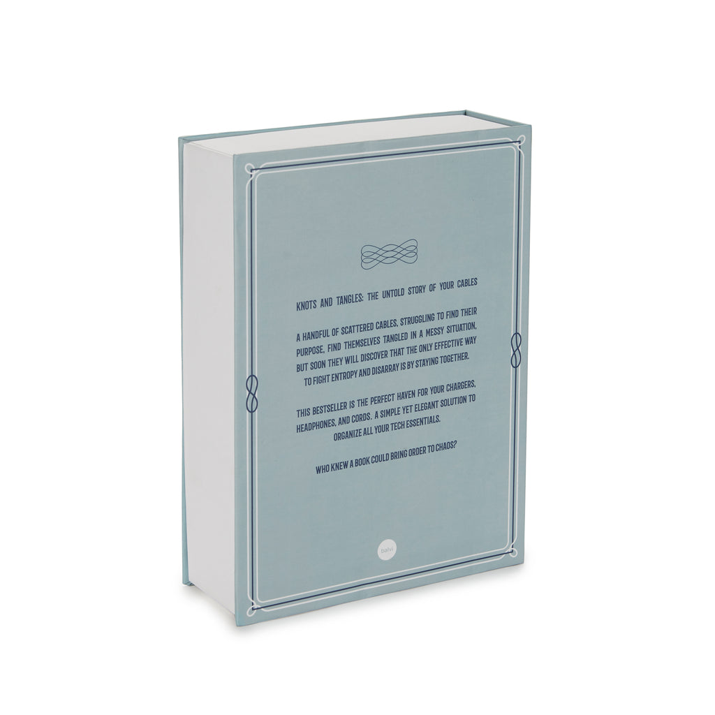 balvi-desk-knots-and-tangles-bo-te-livre-rangement-turquoise image 7