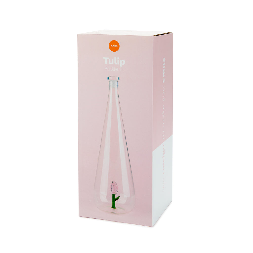 balvi-botanical-tulip-bouteille-verre-rose-borosilicate image 4
