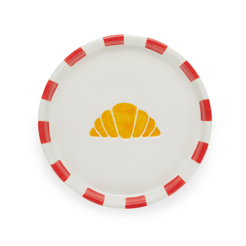 balvi-croissant-assiette-c-ramique-vert-petit-d-jeuner image 1
