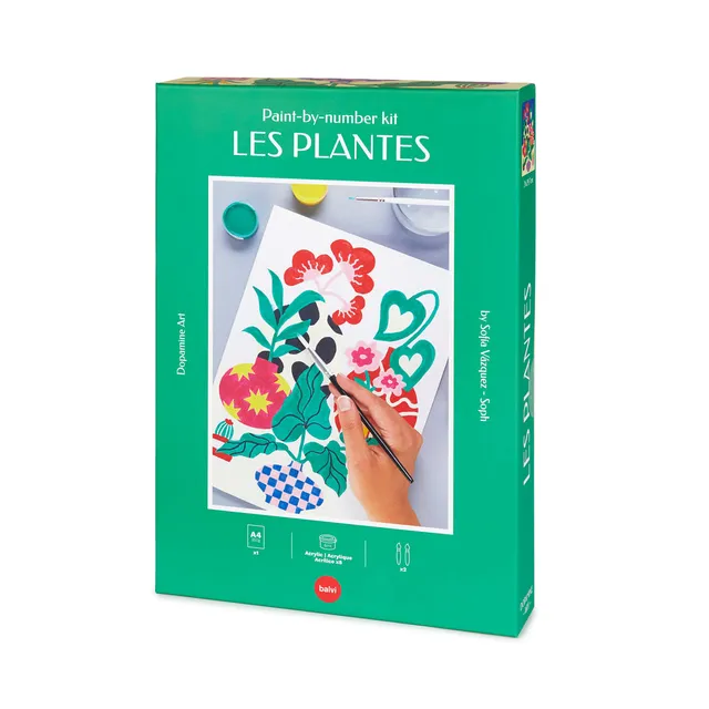 balvi-lifestyle-les-plantes-kit-peinture-par-num-ros image 1