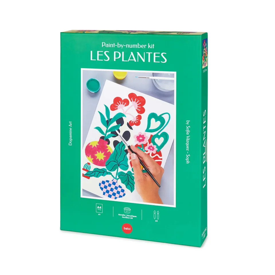 balvi-lifestyle-les-plantes-kit-peinture-par-num-ros image 1