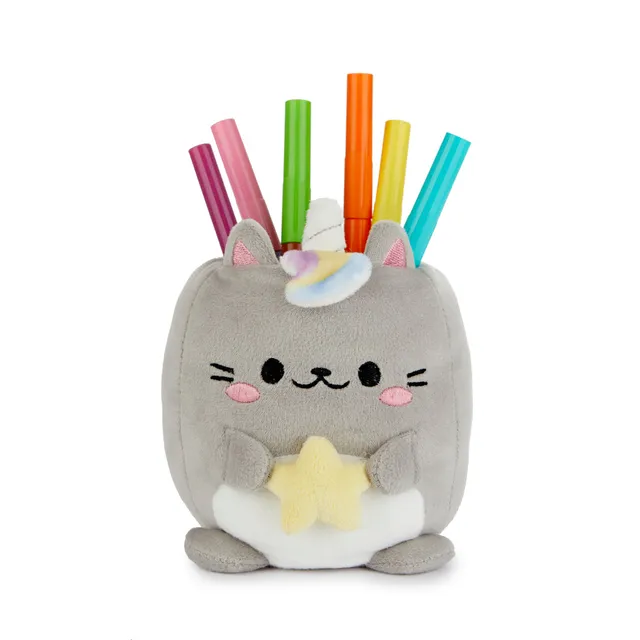 balvi-desk-fluffy-kawaii-pot-crayons-chat-toile image 1