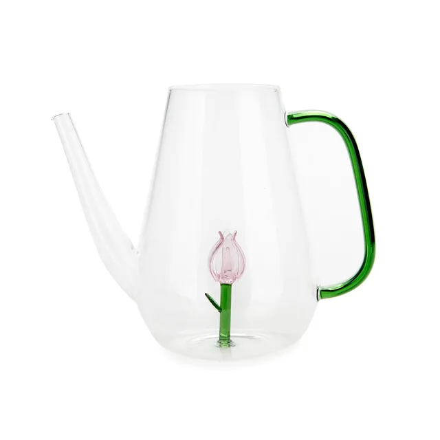 balvi-botanical-tulip-arrosoir-verre-tulipe-rose image 1