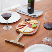 balvi-planche-fromage-verre-vin-rouge-bois-acacia image 3