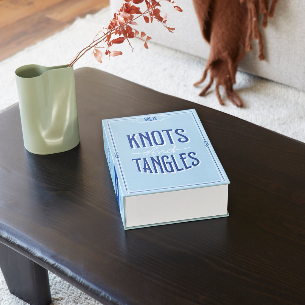 balvi-desk-knots-and-tangles-bo-te-livre-rangement-turquoise image 4