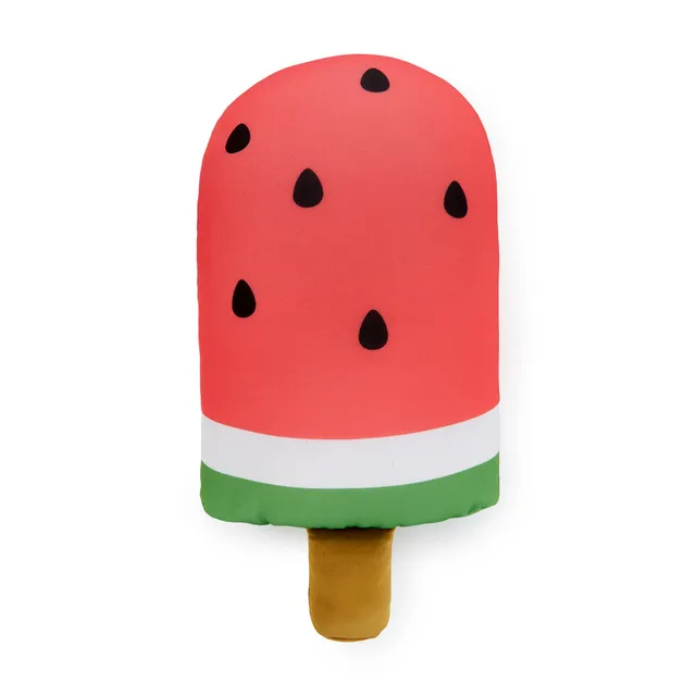balvi-home-decor-watermelon-popsicle-coussin-de-plage-rouge image 1