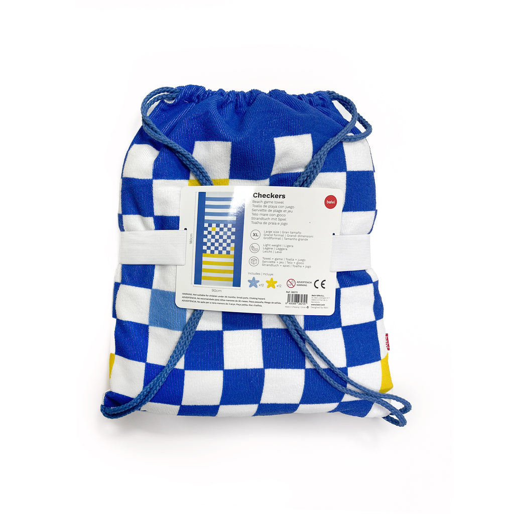 balvi-checkers-serviette-plage-jeu-dames-bleue image 8