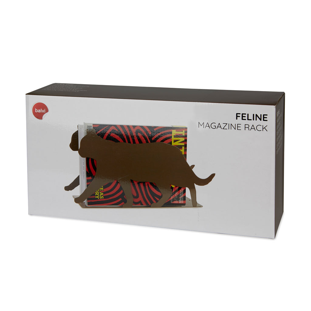 balvi-desk-feline-porte-revues-chat-m-tal-noir image 8