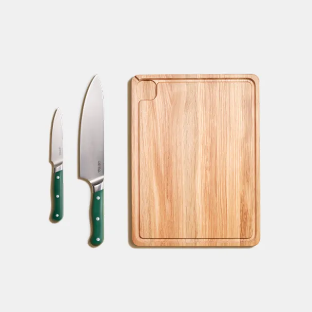 atma-set-d-coupe-3-pi-ces-couteaux-verts-planche-ch-ne image 1