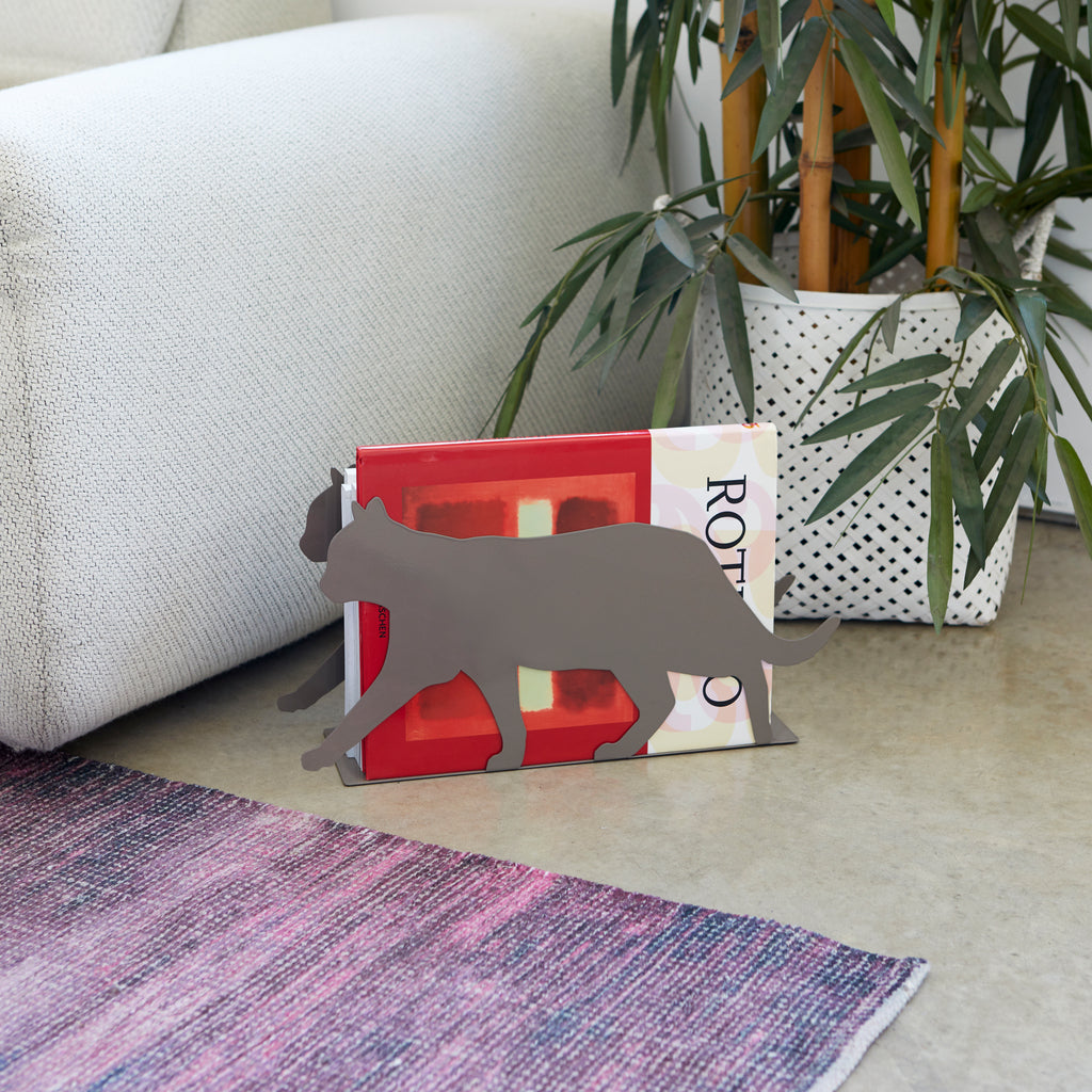 balvi-desk-feline-porte-revues-chat-m-tal-noir image 7