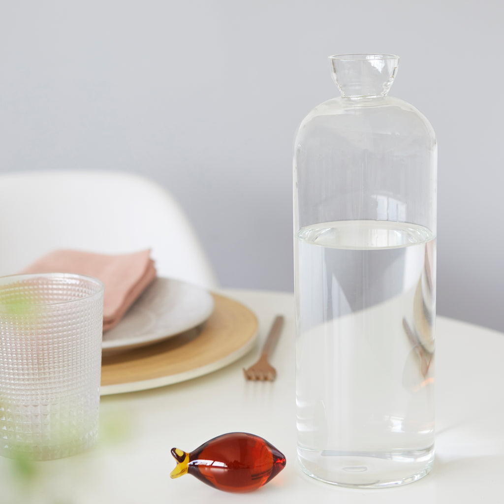 balvi-kitchen-table-gourami-bouteille-verre-orange-poisson image 2