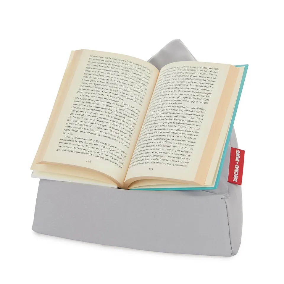 balvi-lifestyle-micro-puff-support-tablette-pouf-gris-coton image 1