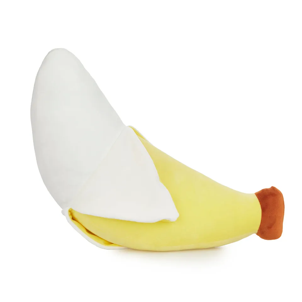 balvi-home-decor-fluffy-banana-coussin-banane-peluche image 1