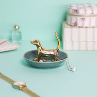 balvi-bassotto-porte-bijoux-teckel-porcelaine-grise image 2