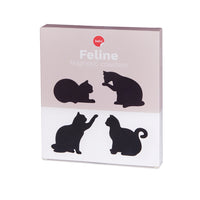 balvi-kitchen-table-cat-coasters-dessous-de-verre-chat-noir-x4 image 4