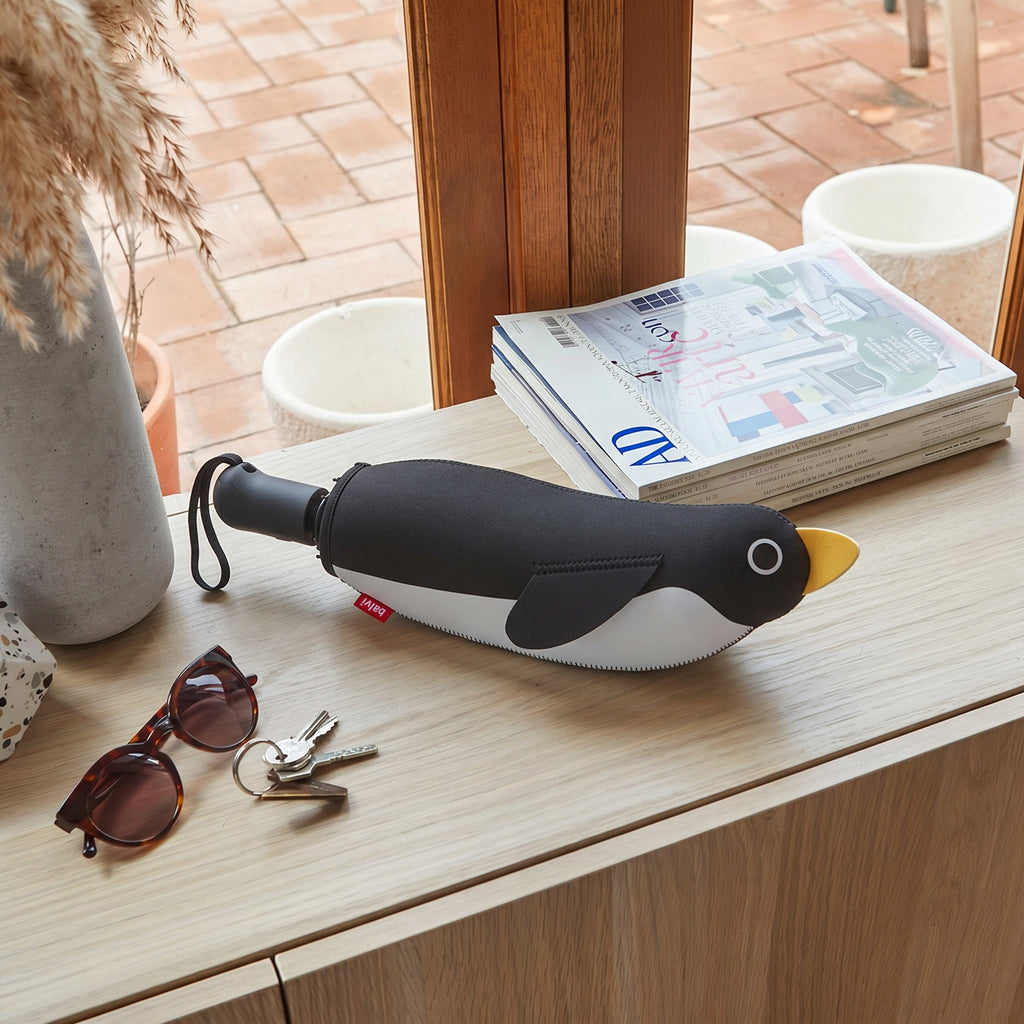 balvi-lifestyle-penguin-parapluie-automatique-pingouin-noir-blanc image 2