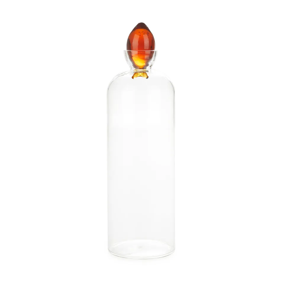 balvi-kitchen-table-gourami-bouteille-verre-orange-poisson image 1