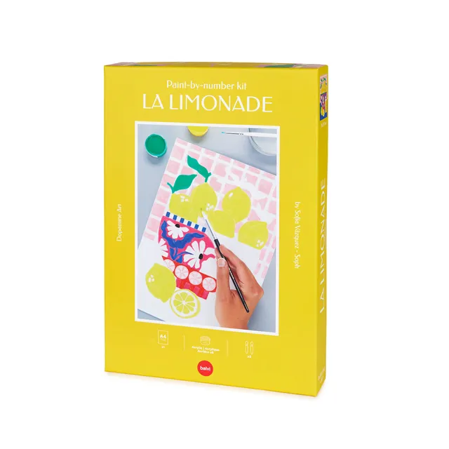 balvi-lifestyle-la-limonade-kit-peinture-par-num-ros-citron image 1