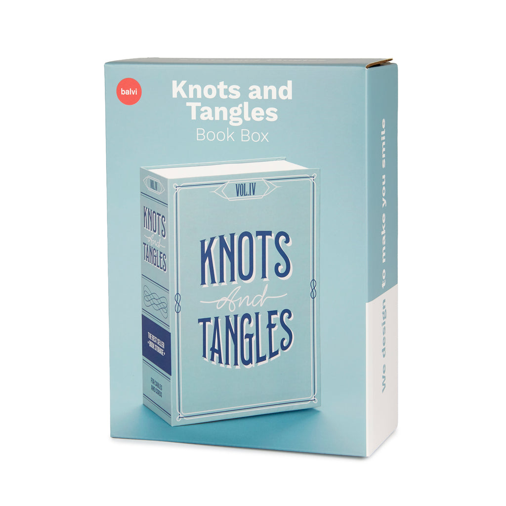 balvi-desk-knots-and-tangles-bo-te-livre-rangement-turquoise image 5