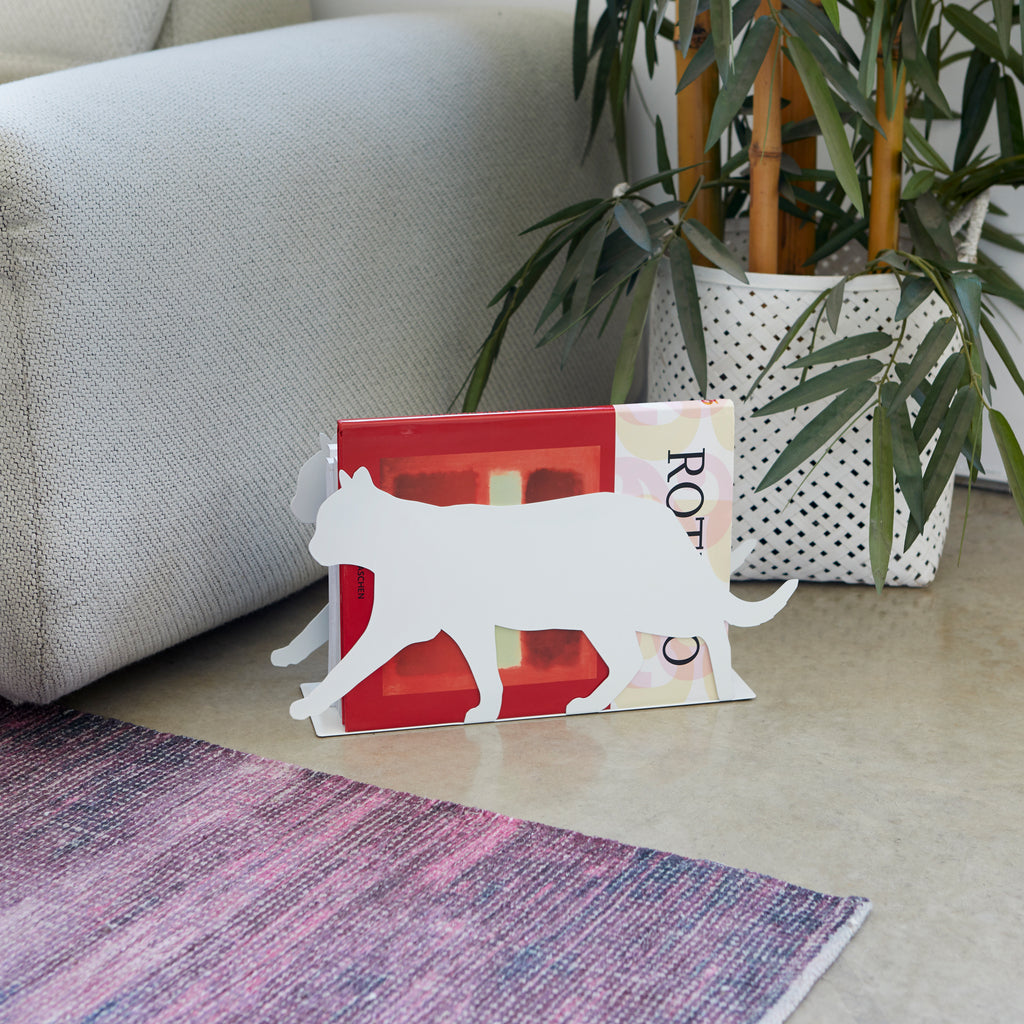 balvi-desk-feline-porte-revues-chat-m-tal-noir image 2